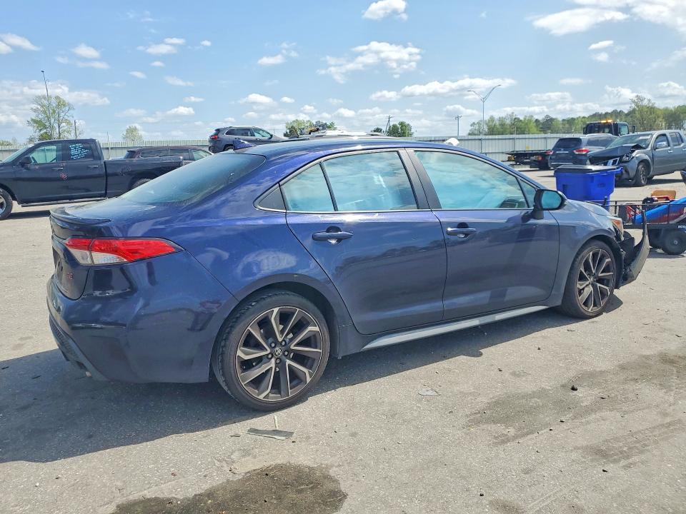 2022 Toyota Corolla VIN 5YFS4MCE4NP116262 COPART salvage auction — SIDE, Nc - Salvage Certificate Of Title, sold $275 on 2026-07-28 (photo 3)