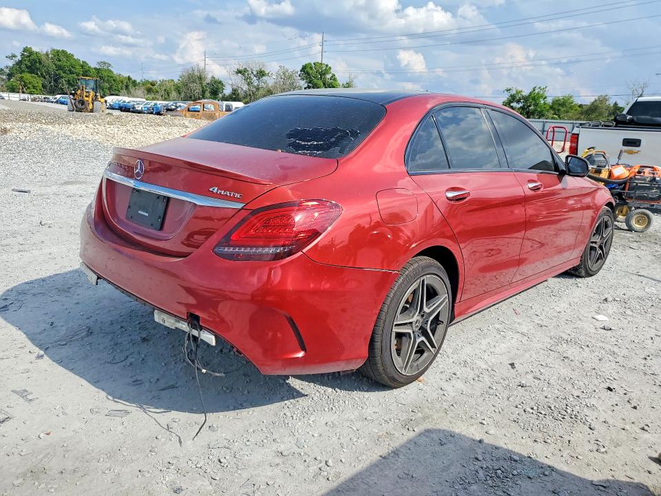 2021 Mercedes-benz C class VIN W1KWF8EB3MR607048 COPART salvage auction — FRONT END, Wv - Certificate Of Title, sold $7,800 on 2026-07-26 (photo 3)