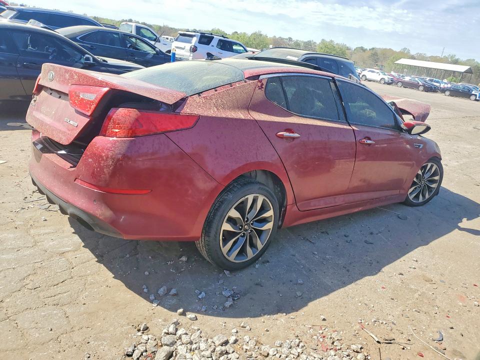 2015 Kia Optima VIN 5XXGR4A67FG455241 COPART salvage auction — ALL OVER, Ky - Cert Of Title-Salvage, sold $400 on 2026-07-10 (photo 3)