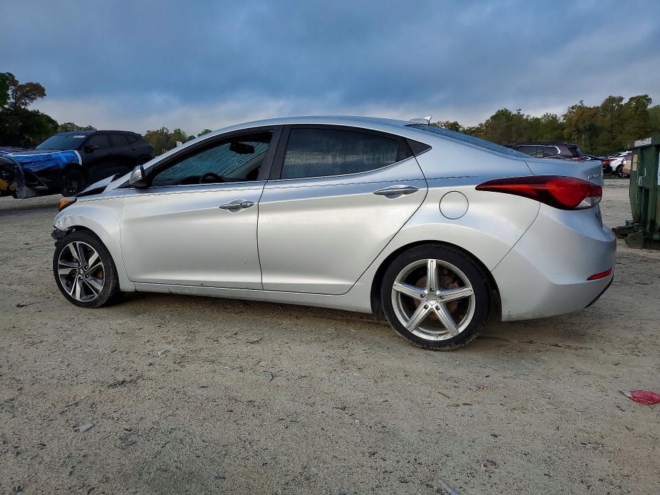 2016 Hyundai Elantra VIN KMHDH4AE9GU598096 COPART salvage auction — FRONT END, Fl - Certificate Of Destruction, sold $875 on 2026-07-06 (photo 2)