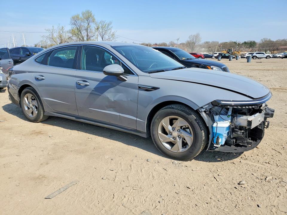 2025 Hyundai Sonata VIN KMHL24JA9SA454908 COPART salvage auction — FRONT END, Md - Cert Of Salvage > 75% Damage, sold $6,200 on 2026-07-28 (photo 4)