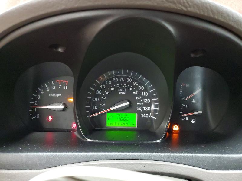 2009 Kia Spectra VIN KNAFE221095587181 COPART salvage auction — FRONT END, Il - Salvage Certificate, sold $300 on 2026-07-07 (photo 9)
