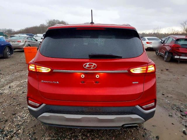 2019 Hyundai Santa fe VIN 5NMS2CAD6KH100886 COPART salvage auction — FRONT END, Md - Cert Of Salvage > 75% Damage, sold $4,500 on 2026-07-02 (photo 6)