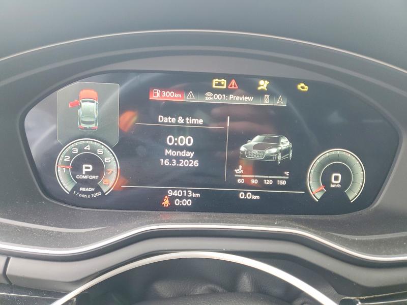 2021 Audi A5 VIN WAUEACF58MA039889 COPART salvage auction — FRONT END, Salvage Title, sold $16,950 on 2026-07-16 (photo 9)