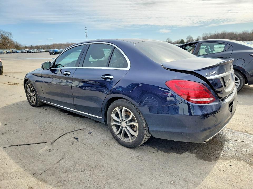 2016 Mercedes-benz C-klasse VIN 55SWF4JB8GU161500 COPART salvage auction — REAR END, Id - Salvage Certificate Of Title, sold $2,600 on 2026-07-02 (photo 2)