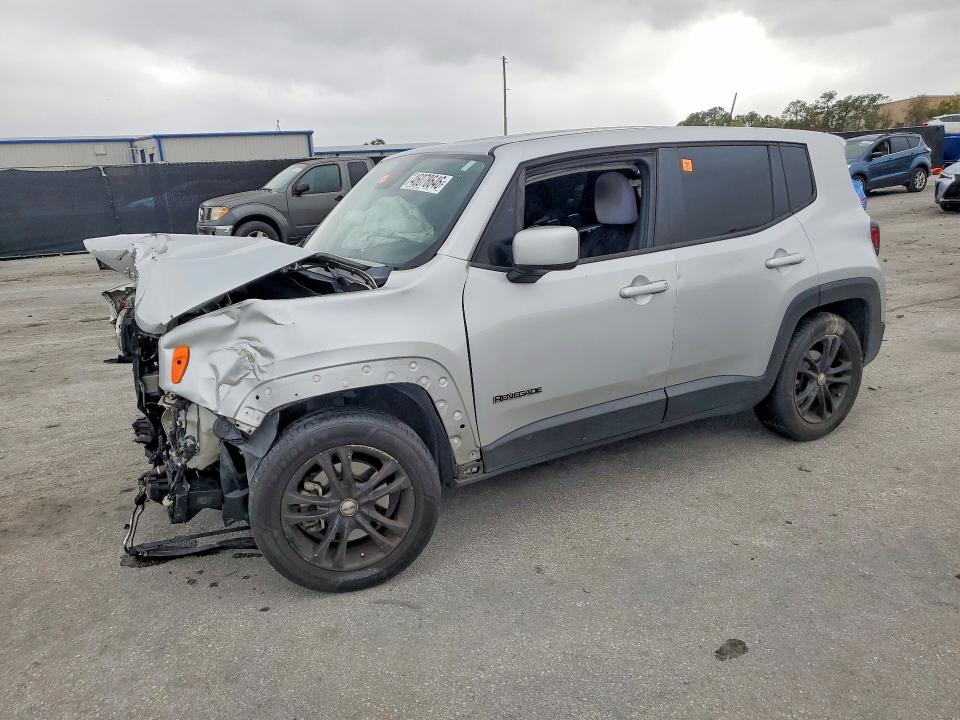 2018 Jeep Renegade VIN ZACCJABB0JPH07657 COPART salvage auction — FRONT END, Fl - Cert Of Title Slvg Rebuildable, sold $425 on 2026-08-05 (photo 1)