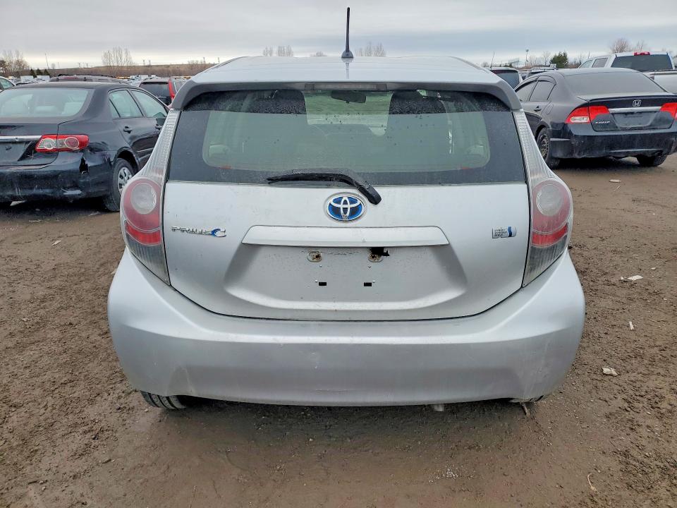 2013 Toyota Prius c VIN JTDKDTB37D1540208 COPART salvage auction — ALL OVER, On - Permit Irrepairable, sold $625 on 2026-07-07 (photo 6)