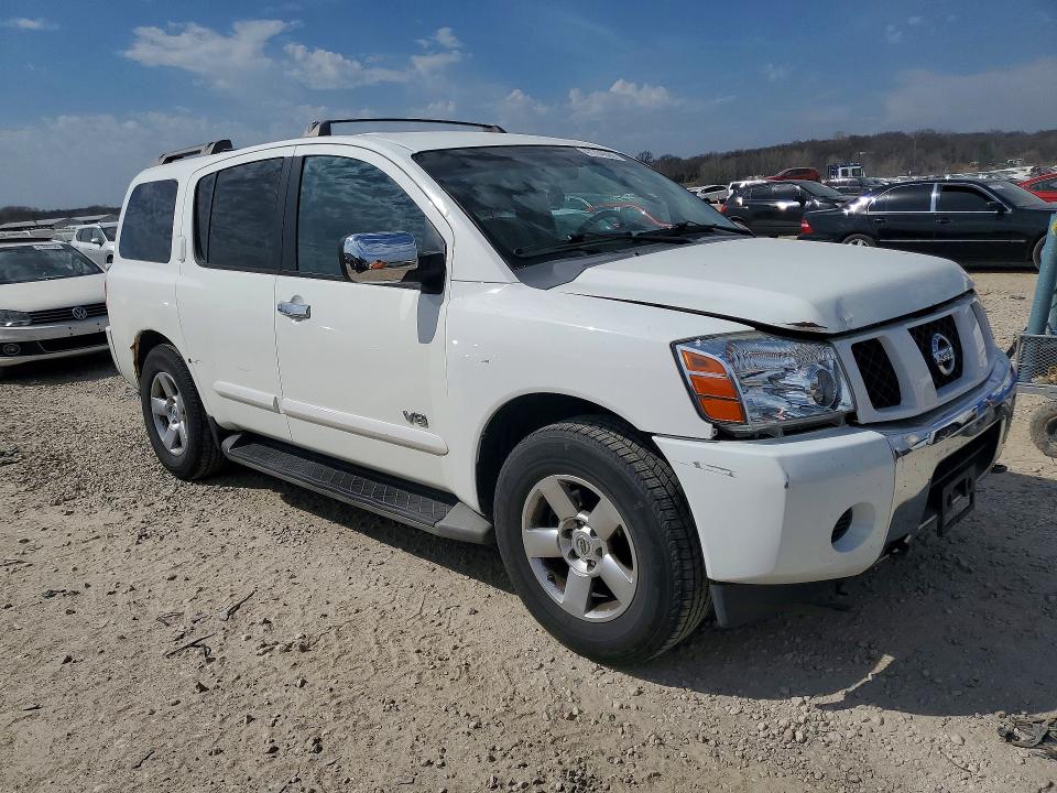 2007 Nissan Armada VIN 5N1BA08C27N702933 COPART salvage auction — FRONT END, Ks - Cert Of Title-Salvage, sold $675 on 2026-07-02 (photo 4)