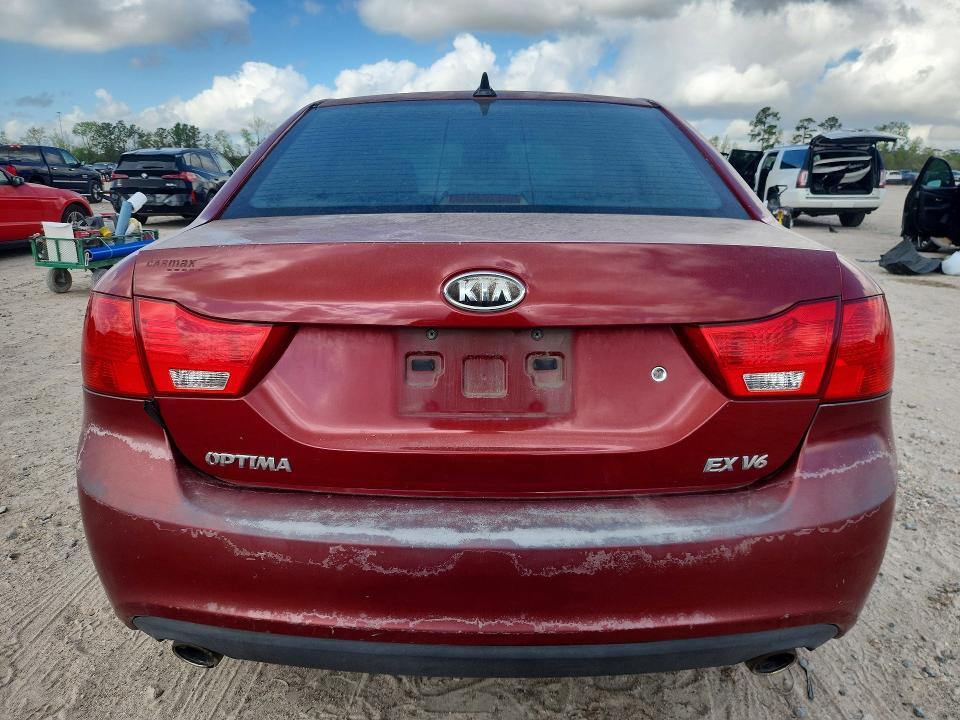 2010 Kia Optima VIN KNAGH4A42A5453067 COPART salvage auction — FRONT END, Tx - Salvage Vehicle Title, sold $650 on 2026-07-24 (photo 6)
