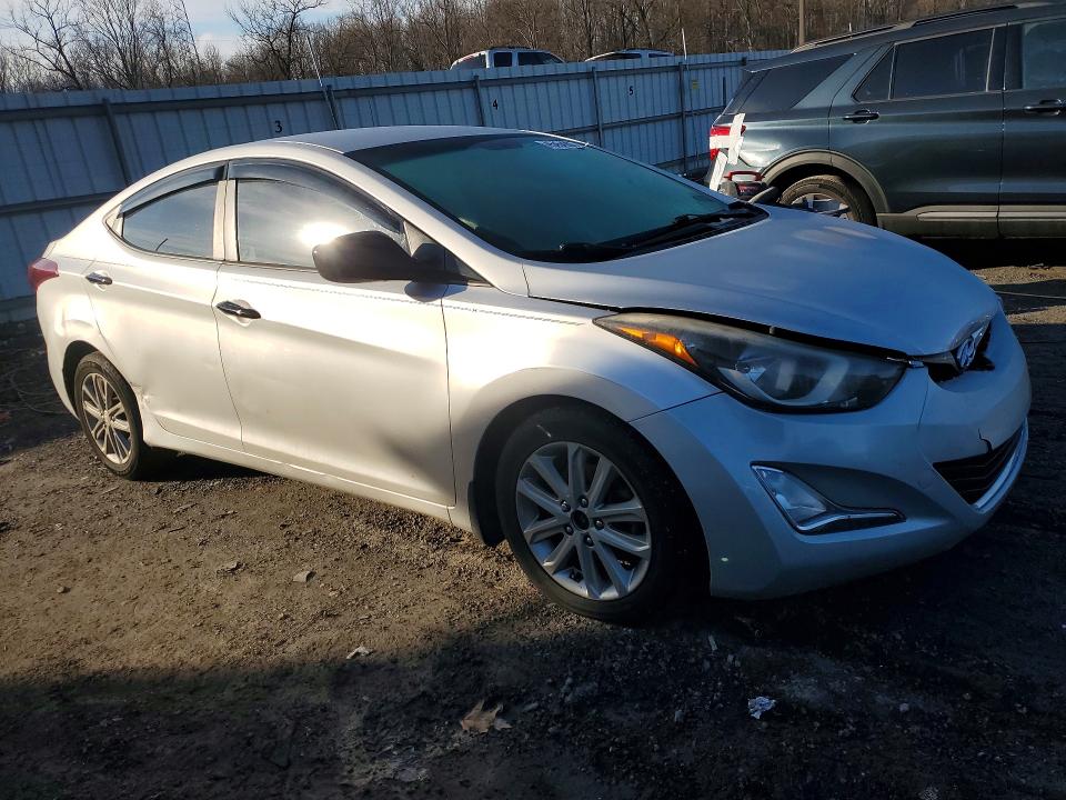 2015 Hyundai Elantra VIN KMHDH4AE3FU261938 COPART salvage auction — FRONT END, Salvage Title, sold $550 on 2026-07-16 (photo 4)