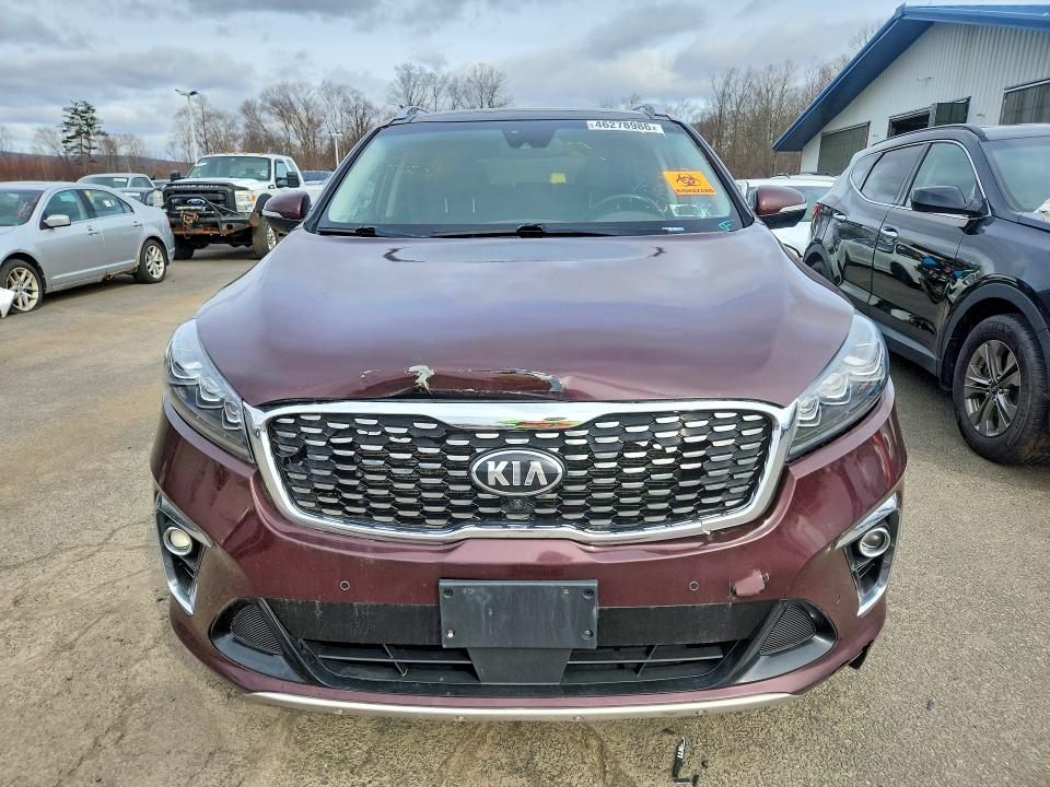 2019 Kia Sorento VIN 5XYPKDA59KG506787 COPART salvage auction — FRONT END, Wv - Certificate Of Title, sold $3,800 on 2026-07-03 (photo 5)