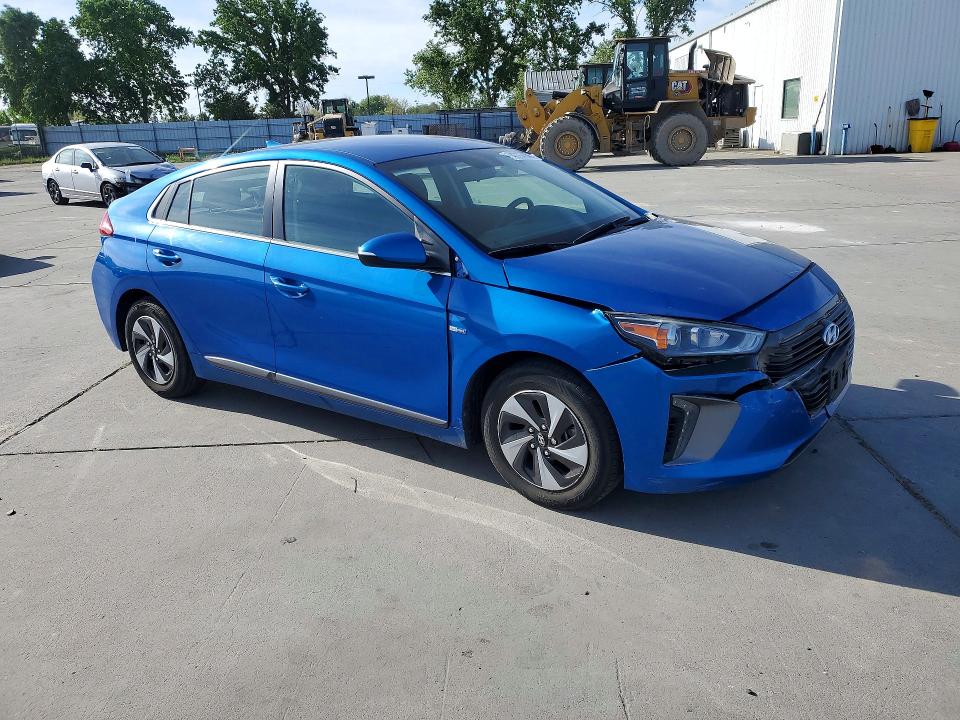 2017 Hyundai Ioniq VIN KMHC75LC9HU057695 COPART salvage auction — FRONT END, Ca - Salvage Certificate, sold $2,050 on 2026-07-10 (photo 4)