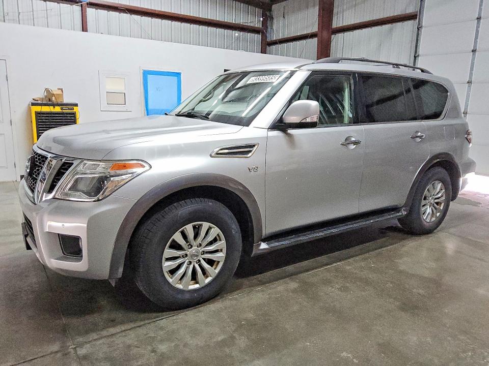 2018 Nissan Armada VIN JN8AY2ND1J9059063 COPART salvage auction — MINOR DENT/SCRATCHES, Tx - Certificate Of Title, sold $9,100 on 2026-07-07 (photo 1)