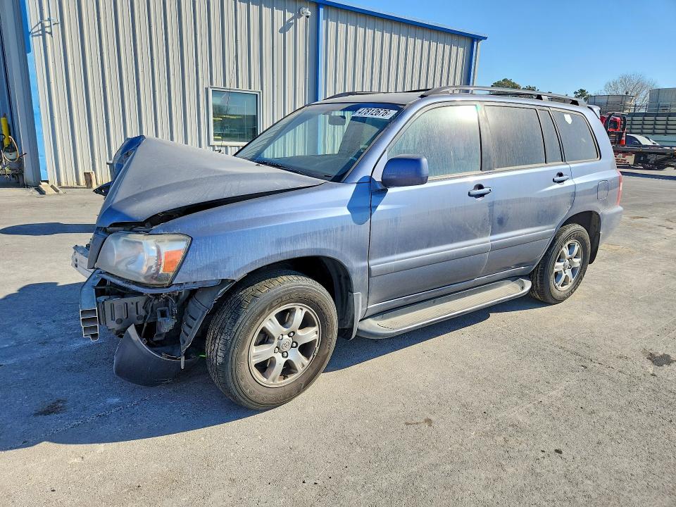 2007 Toyota Highlander VIN JTEHP21A870205007 COPART salvage auction — FRONT END, OK - CERT OF TITLE-SALVAGE, sold $675 on 2026-07-24 (photo 1)