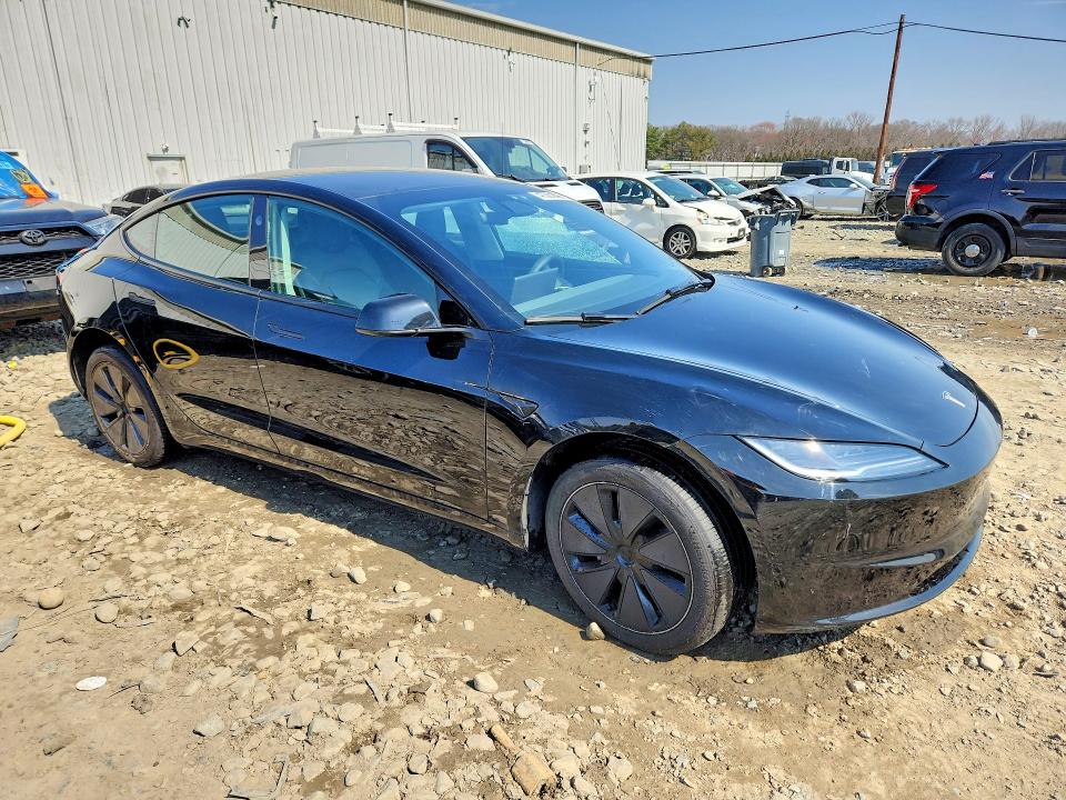 2025 Tesla VIN 5YJ3E1EA5SF924511 COPART salvage auction — REAR END, Nj - Cert Of Title-Salvage, sold $10,300 on 2026-07-11 (photo 4)