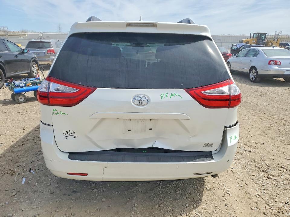 2018 Toyota Sienna VIN 5TDDZ3DCXJS193625 COPART salvage auction — REAR END, Ks - Cert Of Title-Salvage, sold $5,100 on 2026-07-21 (photo 6)