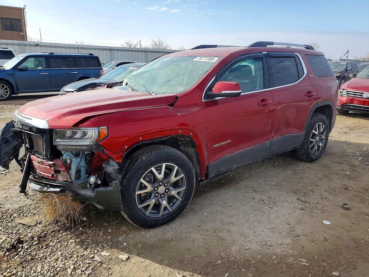 2023 GMC Acadia VIN 1GKKNULS2PZ237548 COPART salvage auction — Side, TX - DIS/DLR/EXP ONLY SALVAGE TITLE, sold $1,050 on 2026-07-09 (photo 1)