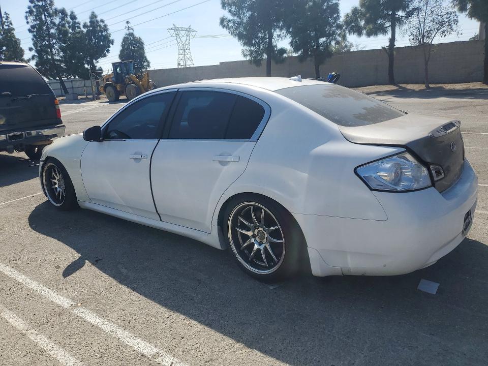 2007 Infiniti G VIN JNKBV61E57M721245 COPART salvage auction — FRONT END, Ca - Salvage Certificate, sold $1,650 on 2026-07-14 (photo 2)