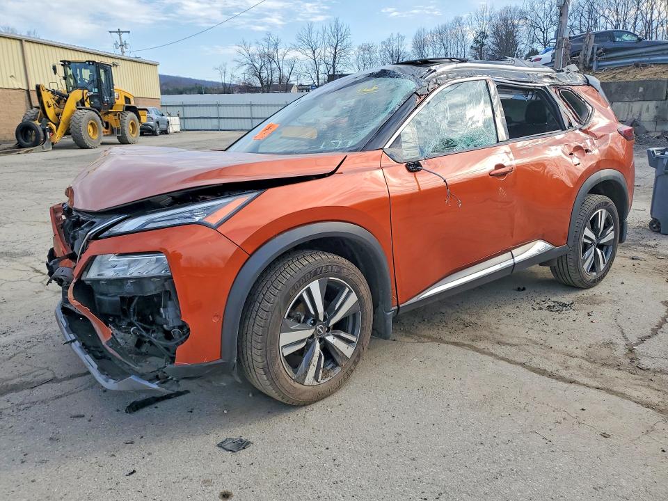 2023 Nissan Rogue VIN JN8BT3CBXPW182722 COPART salvage auction — FRONT END, Ny - Mv907A-Parts Only W/Lienholder, sold $350 on 2026-07-16 (photo 1)