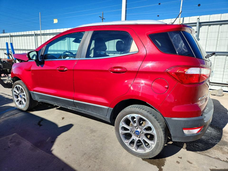 2020 Ford Ecosport VIN MAJ6S3KL8LC389749 COPART salvage auction — FRONT END, Co - Public - Salvage Title, sold $1,050 on 2026-07-08 (photo 2)