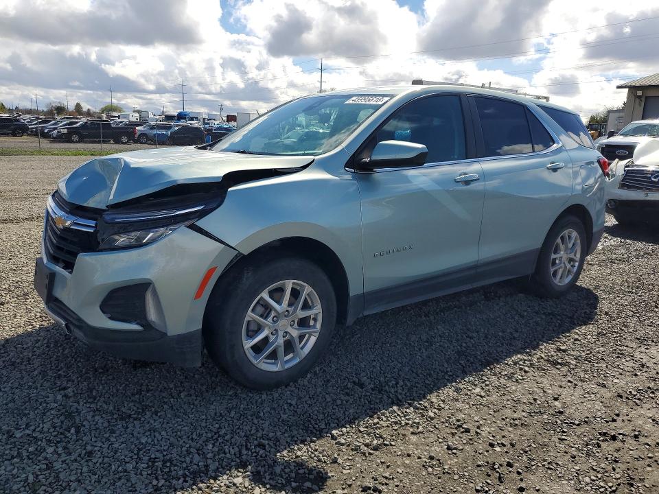 2022 Chevrolet Equinox VIN 2GNAXUEV8N6107900 COPART salvage auction — FRONT END, Id - Salvage Certificate Of Title, sold $3,000 on 2026-07-21 (photo 1)