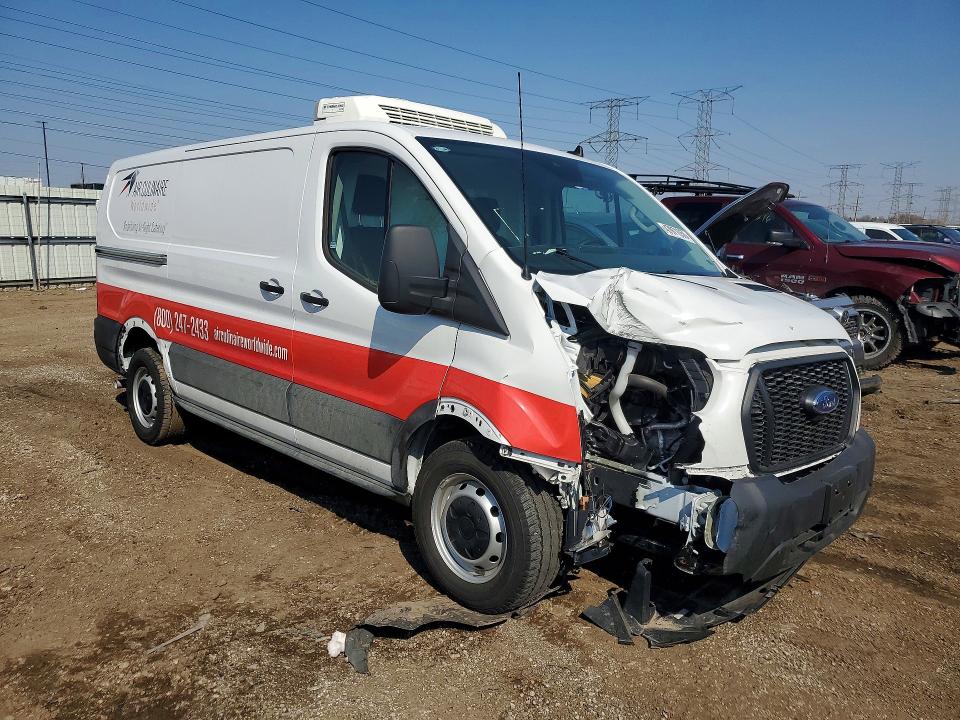 2024 Ford Transit VIN 1FTYE1Y89RKB37556 COPART salvage auction — FRONT END, Il - Salvage Certificate, sold $9,400 on 2026-07-29 (photo 4)