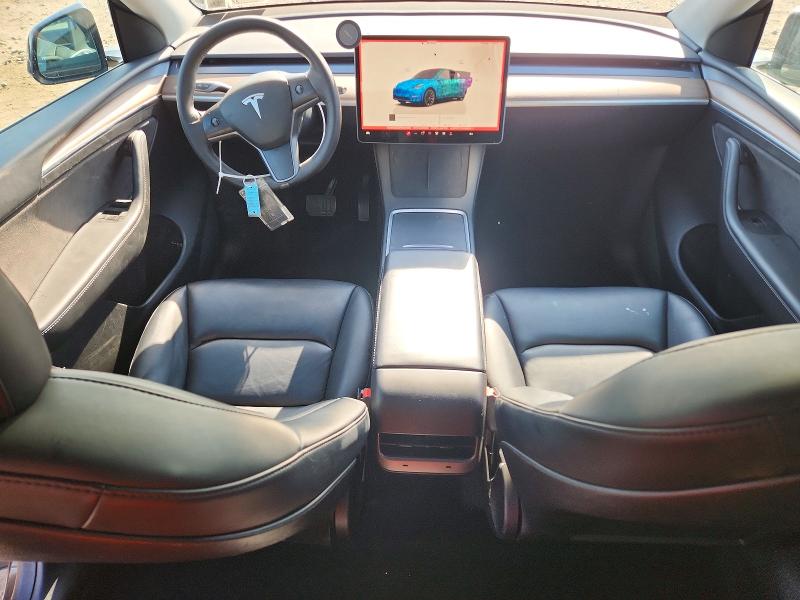 2023 Tesla Model y VIN 7SAYGDEE3PF607258 COPART salvage auction — REAR END, Id - Salvage Certificate Of Title, sold $12,600 on 2026-07-09 (photo 8)