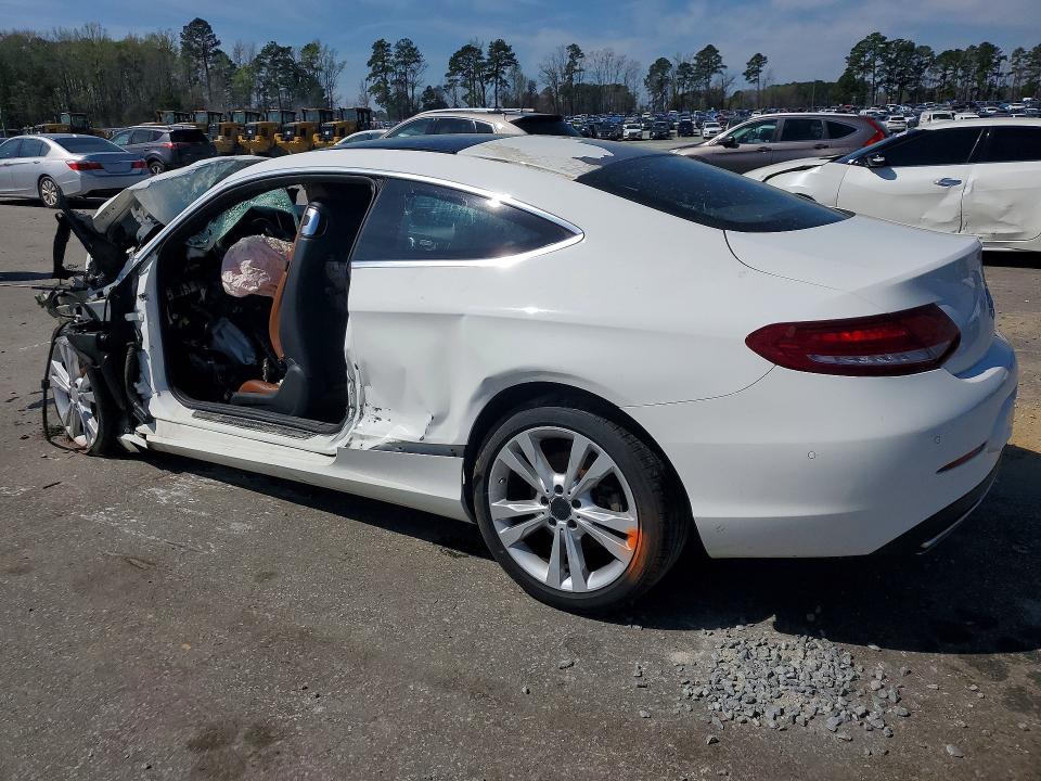 2017 Mercedes-benz C-klasse VIN WDDWJ4KB3HF368538 COPART salvage auction — FRONT END, Nc - Salvage Certificate Of Title, sold $250 on 2026-07-07 (photo 2)
