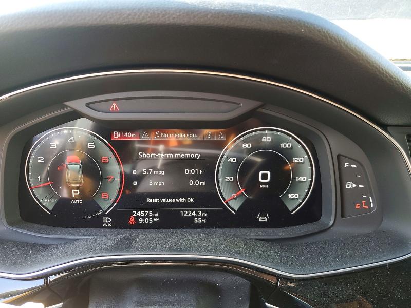 2023 Audi Q8 VIN WA1EVBF12PD037969 COPART salvage auction — FRONT END, Mi - Certificate Of Title, sold $37,500 on 2026-07-08 (photo 9)