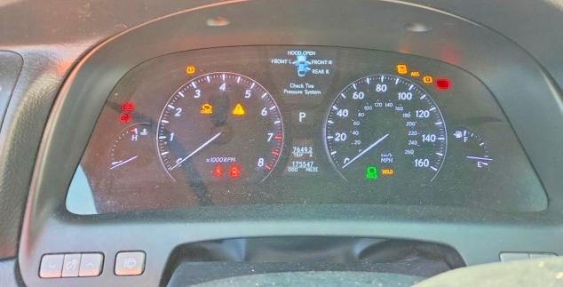 2008 Lexus Ls 460 VIN JTHBL46F885055439 COPART salvage auction — FRONT END, TX - CERTIFICATE OF TITLE, sold $875 on 2026-07-23 (photo 9)