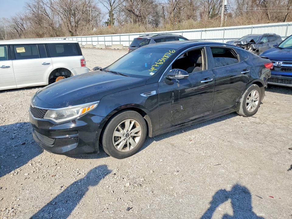 2016 Kia Optima VIN 5XXGT4L34GG029061 COPART salvage auction — REAR END, Mo - Salvage Certificate Of Title, sold $625 on 2026-07-31 (photo 1)