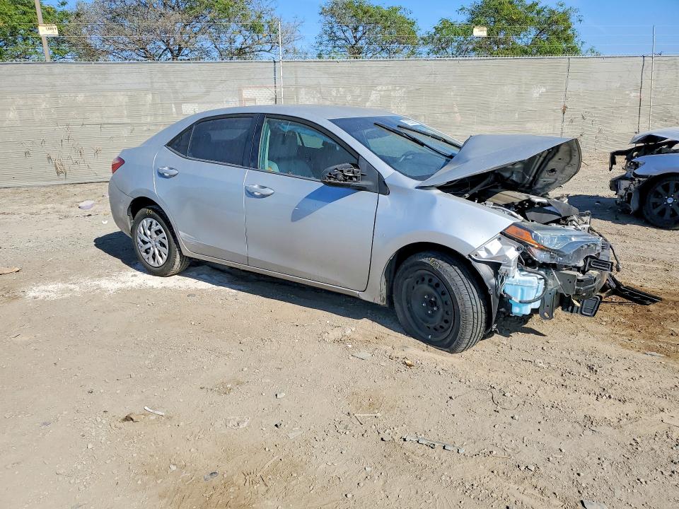 2019 Toyota Corolla VIN 5YFBURHE6KP949711 COPART salvage auction — FRONT END, Ca - Salvage Certificate, sold $1,300 on 2026-07-21 (photo 4)
