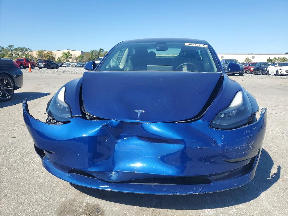 2023 Tesla Model 3 VIN 5YJ3E1EA3PF435709 COPART salvage auction — FRONT END, Salvage Title, sold $7,600 on 2026-07-29 (photo 5)