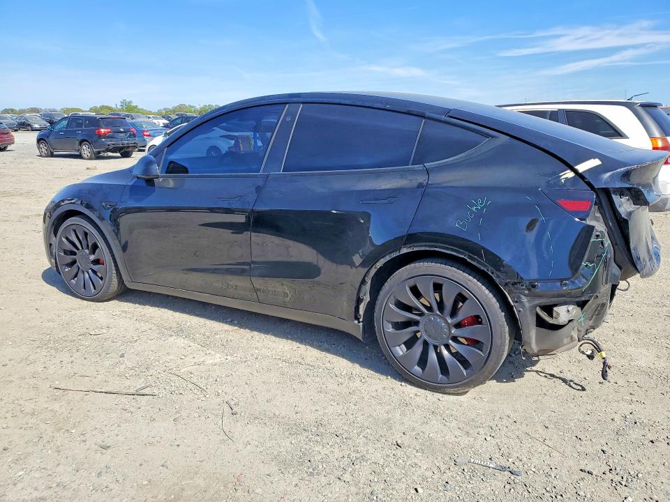 2021 Tesla VIN 5YJYGDEF5MF151250 COPART salvage auction — REAR END, Ca - Salvage Certificate, sold $7,100 on 2026-07-21 (photo 2)