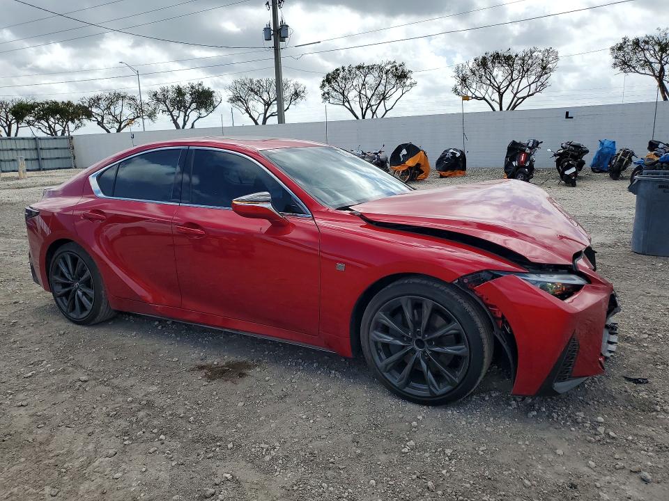 2025 Lexus Is VIN JTHBZ1B23S5083849 COPART salvage auction — FRONT END, Fl - Certificate Of Destruction, sold $6,600 on 2026-07-29 (photo 4)