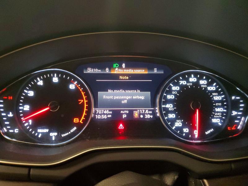2022 Audi Q5 VIN WA1GAAFY5N2065429 COPART salvage auction — FRONT END, Mi - Scrap Certificate Of Title, sold $10,300 on 2026-07-10 (photo 9)
