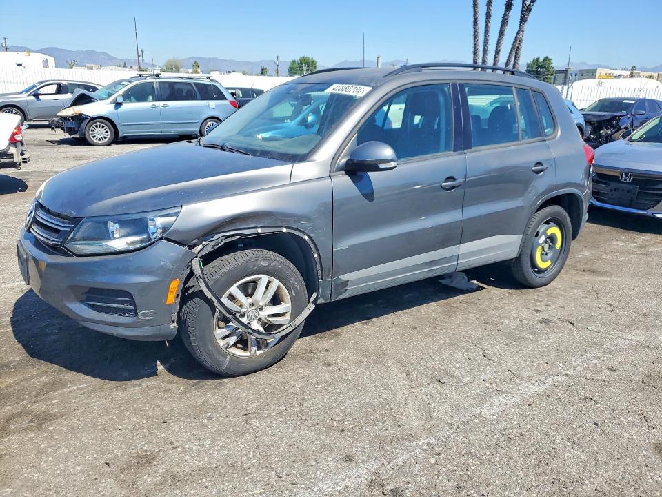 2016 Volkswagen Tiguan VIN WVGAV7AX4GW612389 COPART salvage auction — FRONT END, Salvage Title, sold $1,900 on 2026-08-04 (photo 1)