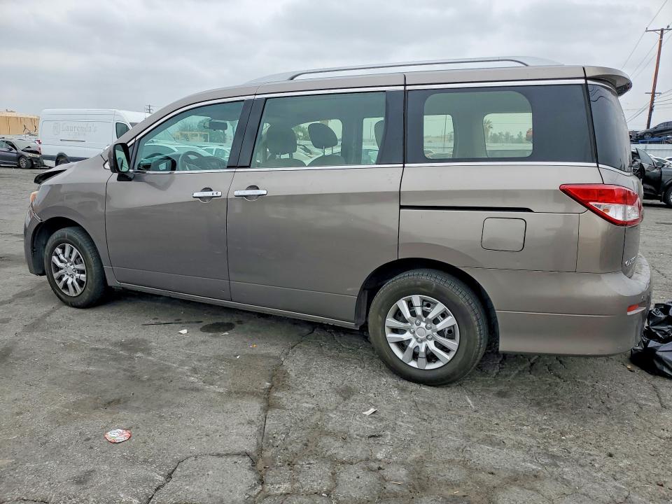 2015 Nissan Quest VIN JN8AE2KP9F9122991 COPART salvage auction — FRONT END, Ca - Salvage Certificate, sold $425 on 2026-07-02 (photo 2)