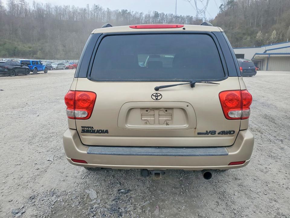 2007 Toyota Sequoia VIN 5TDBT44A67S285479 COPART salvage auction — REAR END, Wv - Salvage Certificate, sold $1,650 on 2026-07-02 (photo 6)
