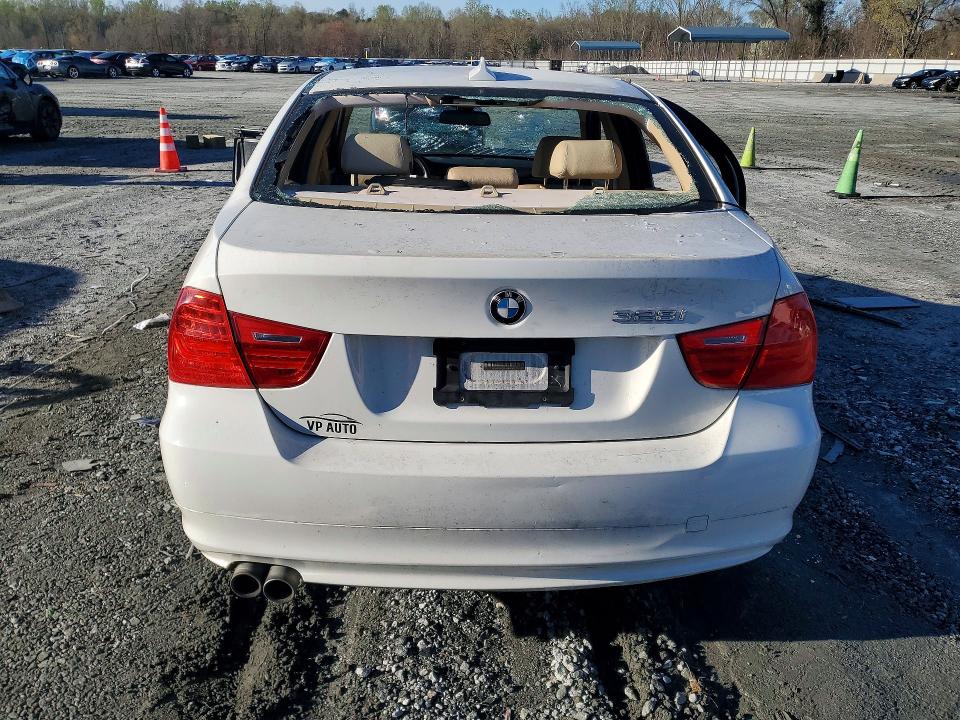 2011 BMW 3 series VIN WBAPH7G58BNM54839 COPART salvage auction — VANDALISM, SC - CERT OF TITLE-SALVAGE, sold $500 on 2026-07-15 (photo 6)