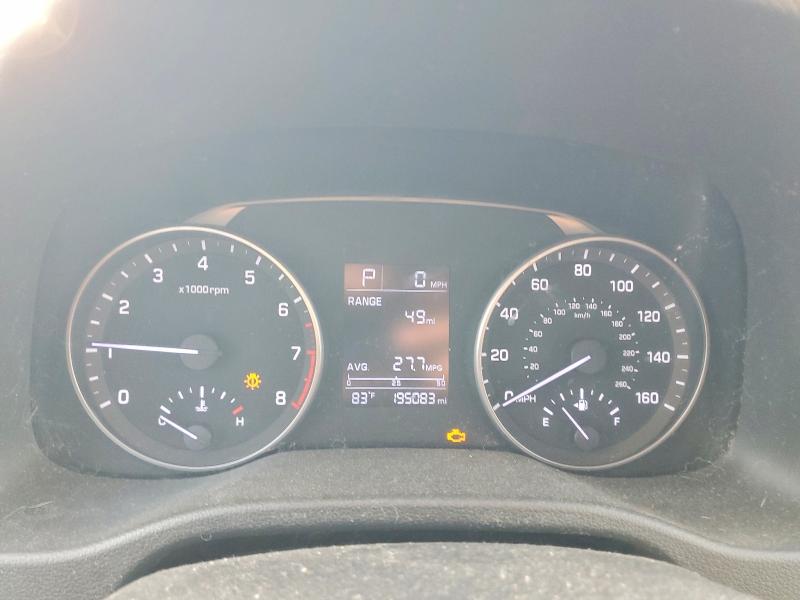 2017 Hyundai Elantra VIN KMHD84LF3HU203532 COPART salvage auction — REAR END, Nc - Salvage Certificate Of Title, sold $975 on 2026-07-20 (photo 9)