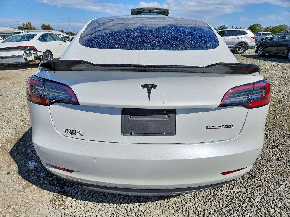 2021 Tesla Model 3 VIN 5YJ3E1EA6MF990830 COPART salvage auction — FRONT END, Ca - Salvage Certificate, sold $6,500 on 2026-07-14 (photo 6)