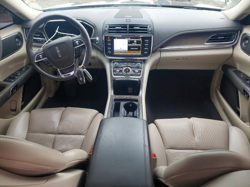 2019 Lincoln Continental VIN 1LN6L9SK9K5602739 COPART salvage auction — FRONT END, Il - Salvage Certificate, sold $6,300 on 2026-07-03 (photo 8)