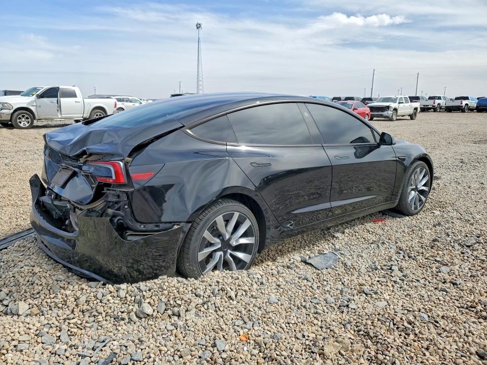 2024 Tesla Model 3 VIN 5YJ3E1EA5RF768013 COPART salvage auction — REAR END, TX, sold $11,100 on 2026-09-01 (photo 3)
