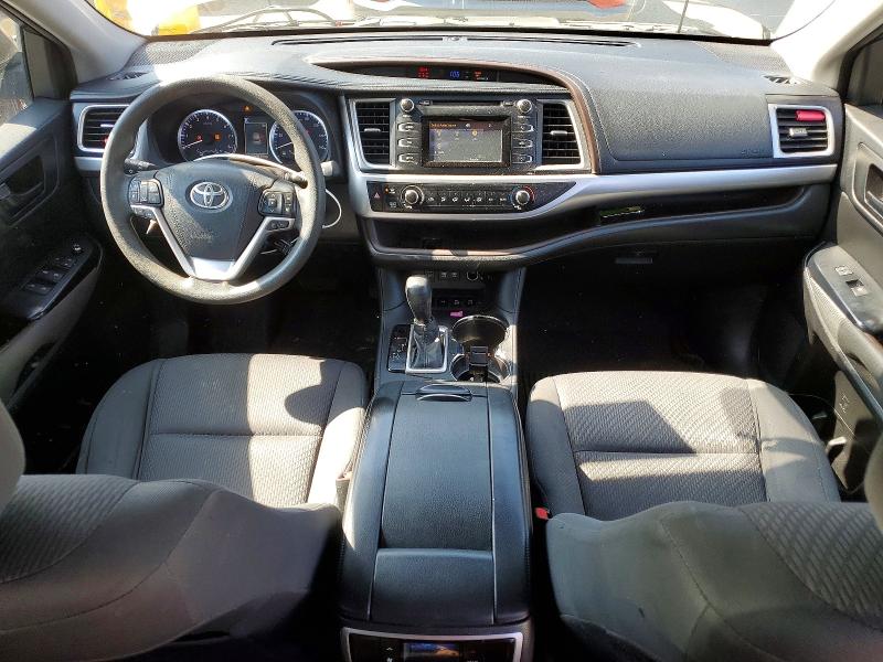 2017 Toyota Highlander VIN 5TDBZRFH3HS427097 COPART salvage auction — FRONT END, CT - CERTIFICATE OF TITLE, sold $10,200 on 2026-07-02 (photo 8)