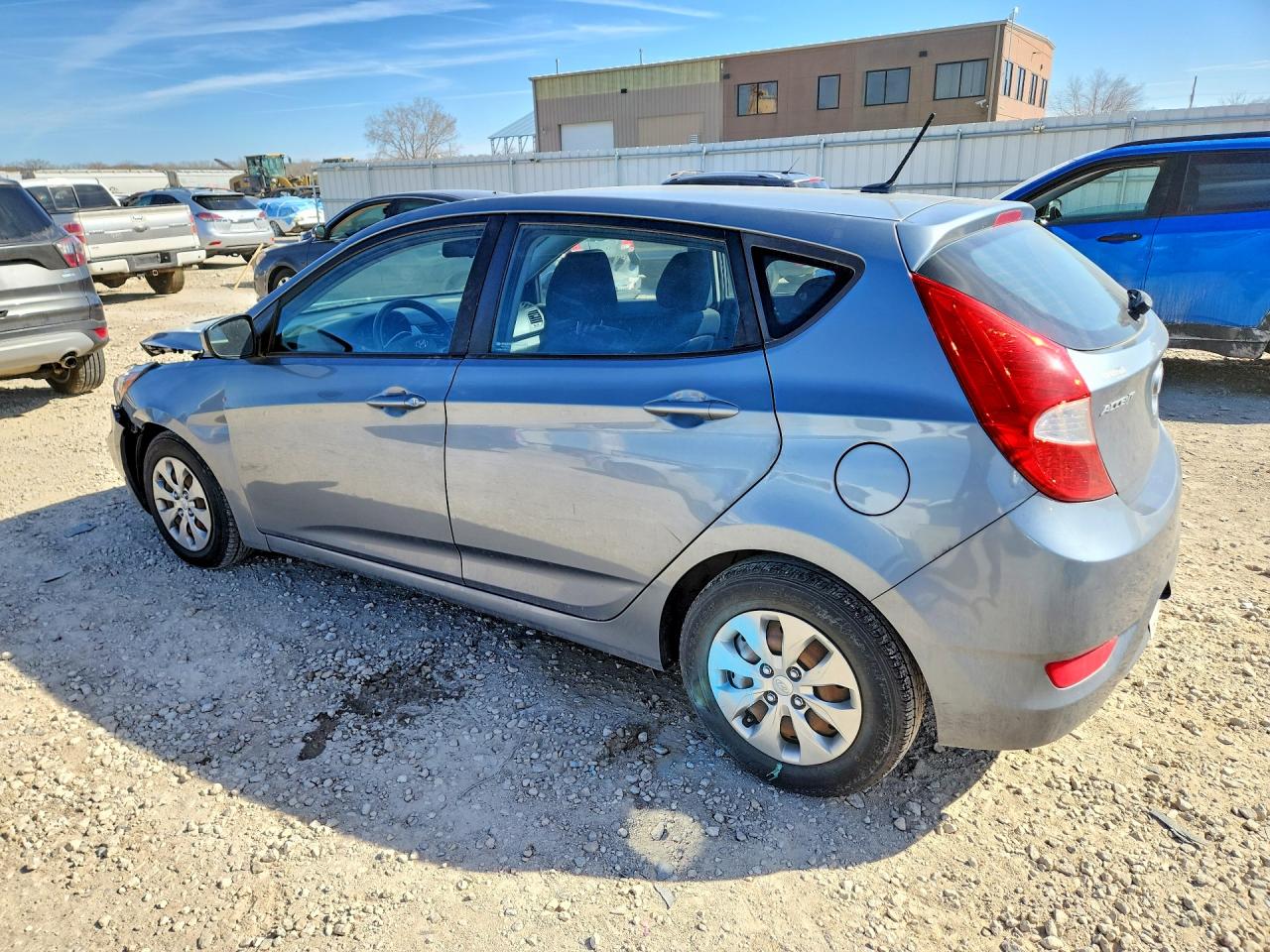 2017 Hyundai Accent VIN KMHCT5AE1HU364133 COPART salvage auction — Front End, KS - CERT OF TITLE-SALVAGE, sold $925 on 2026-07-09 (photo 2)
