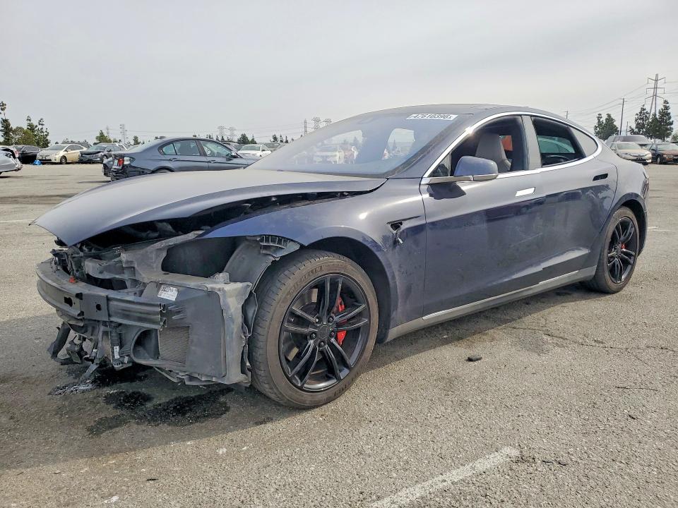 2014 Tesla Model s VIN 5YJSA1H11EFP55806 COPART salvage auction — FRONT END, Ca - Salvage Certificate, sold $2,750 on 2026-07-30 (photo 1)