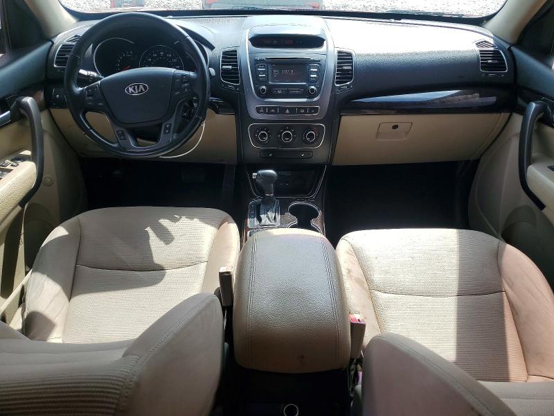 2014 Kia Sorento VIN 5XYKT3A68EG435063 COPART salvage auction — REAR END, Tx - Certificate Of Title, sold $2,200 on 2026-07-31 (photo 8)