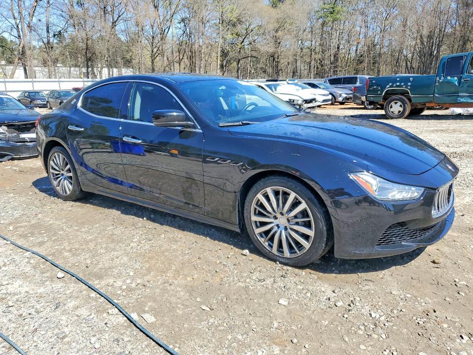 2015 Maserati Ghibli VIN ZAM57RTA3F1135384 COPART salvage auction — FRONT END, GA - CERT OF TITLE-SALVAGE, sold $3,050 on 2026-07-31 (photo 4)