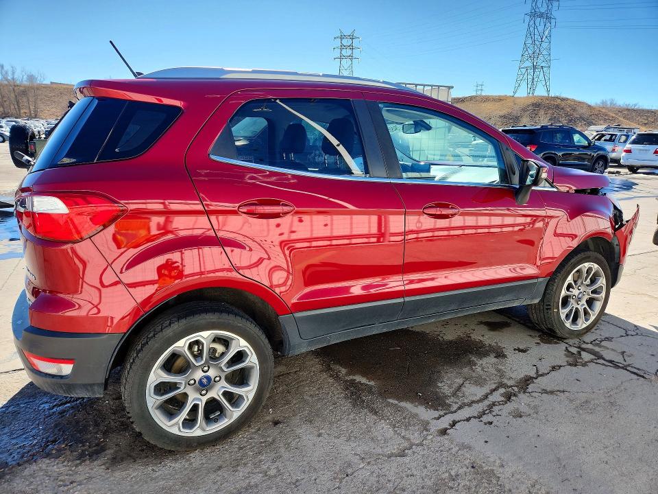 2020 Ford Ecosport VIN MAJ6S3KL8LC389749 COPART salvage auction — FRONT END, Co - Public - Salvage Title, sold $1,050 on 2026-07-08 (photo 3)